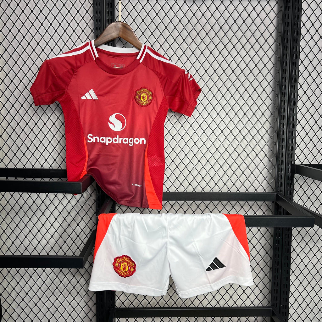 Criança | Manchester United - ManUtd 2024-25 Home Kids Kit