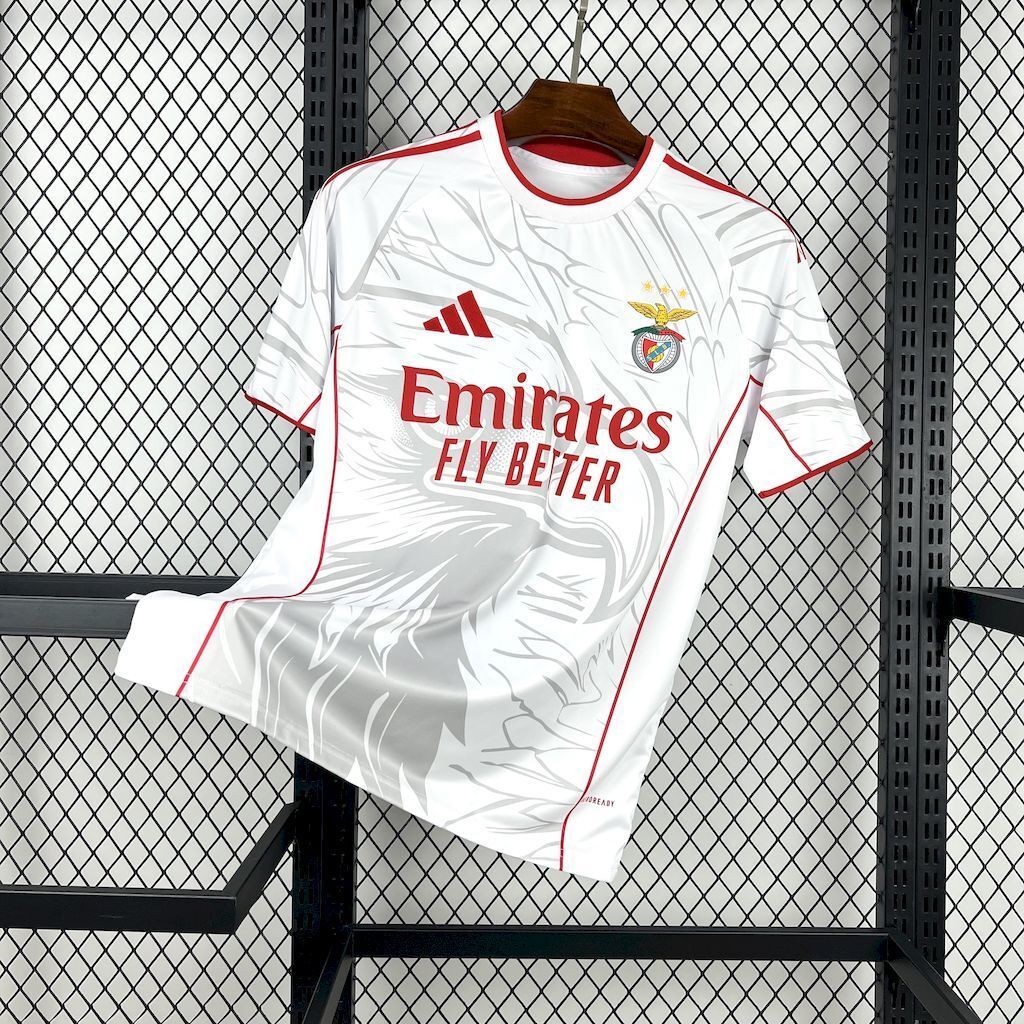 Homem | Benfica - Benfica 2025-26 White Concept Jersey