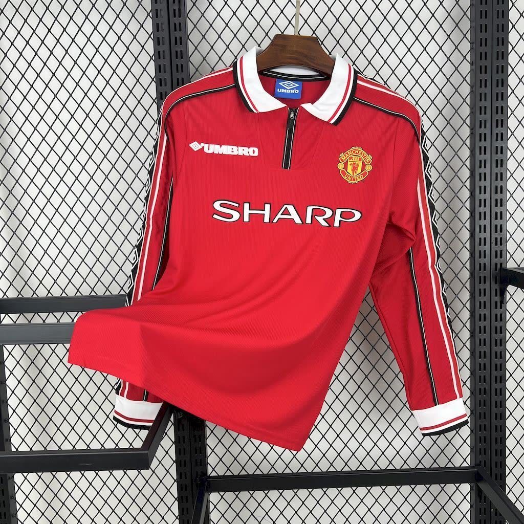 Homem | Manchester United - Retro ManUtd 1998-99 Home Long Sleeves