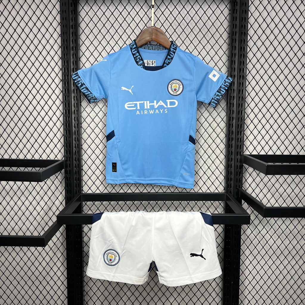 Criança | Manchester City - ManCity 2024-25 Home Kids Kit