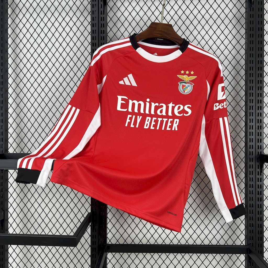 Homem | Benfica - Benfica 2025-26 Home Long Sleeves Jersey