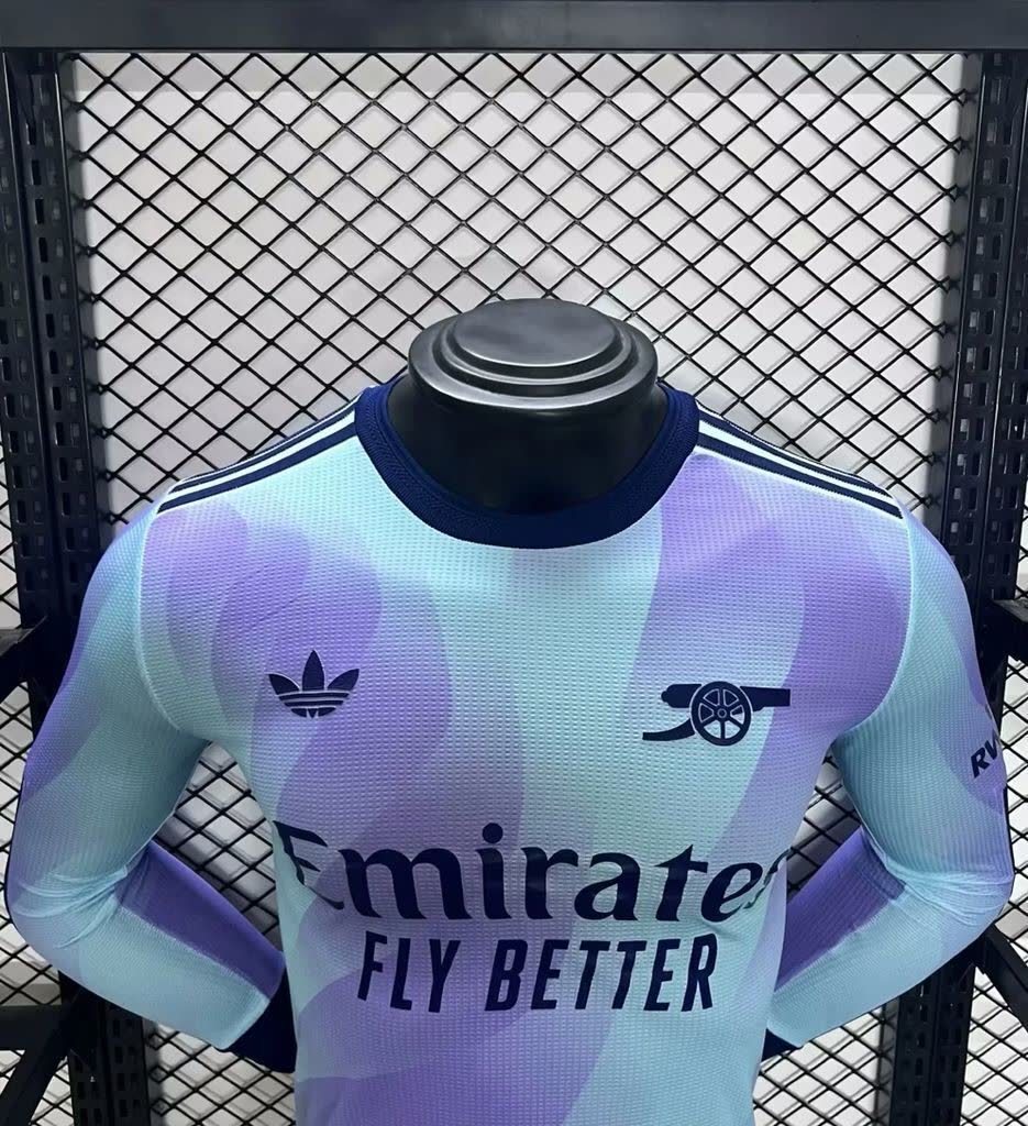 Homem | Arsenal - Arsenal 2024-25 Third Away Long Sleeves Player Version
