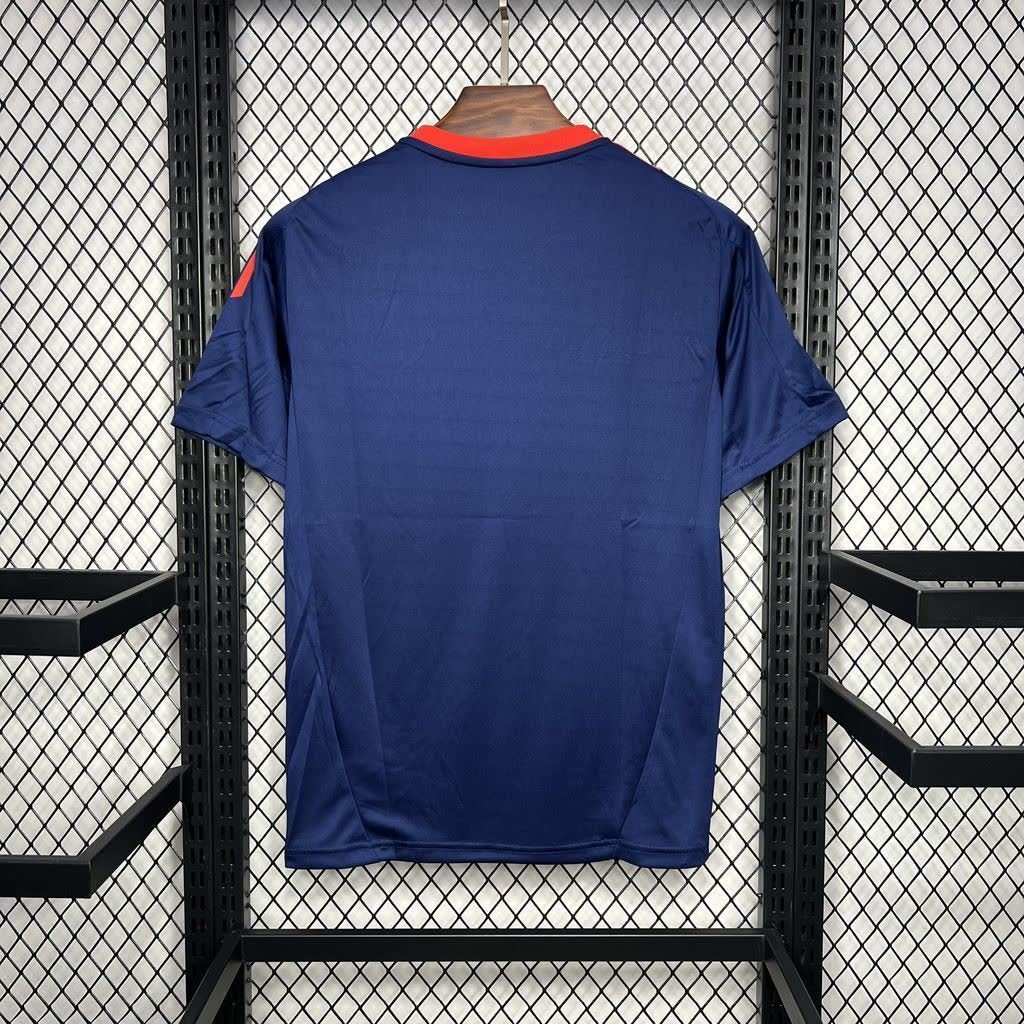 Homem | Manchester United - ManUtd 2024-25 Dark Blue Prematch Jersey