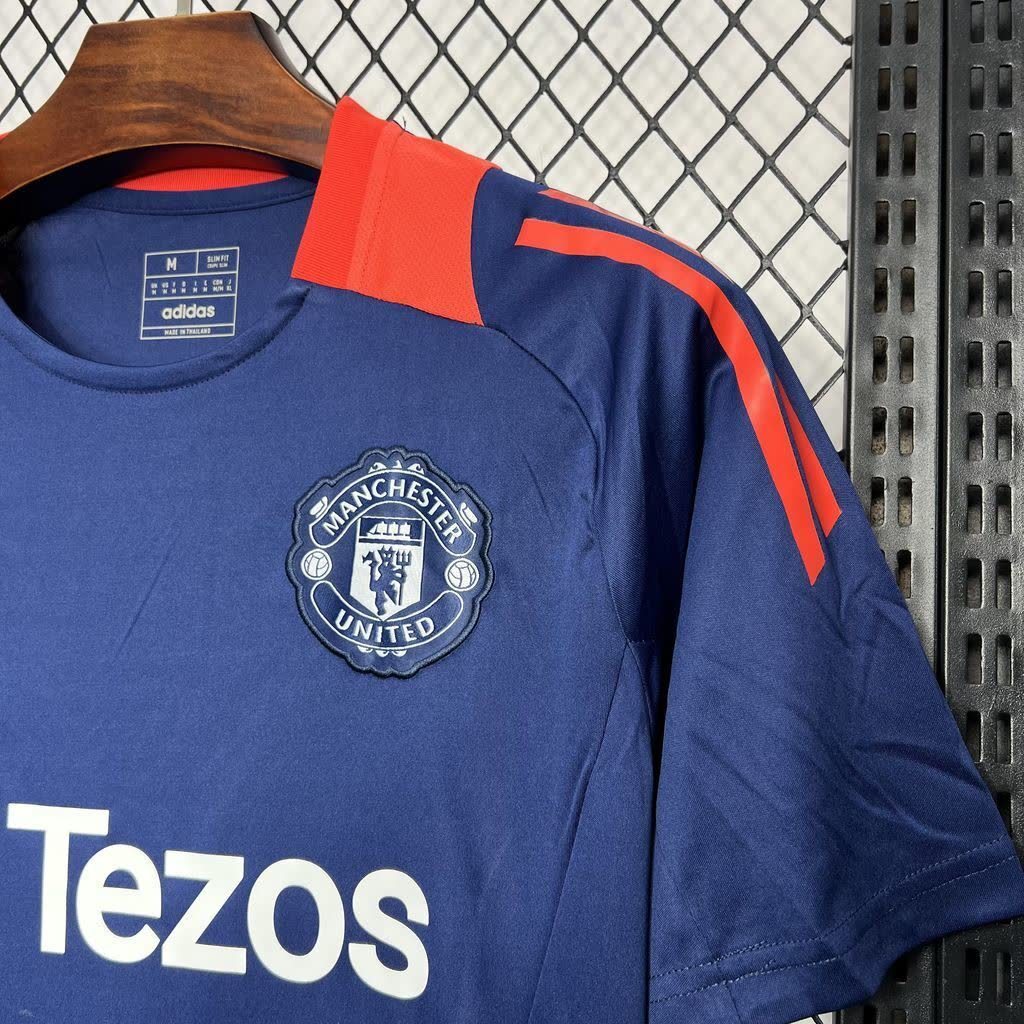 Homem | Manchester United - ManUtd 2024-25 Dark Blue Prematch Jersey
