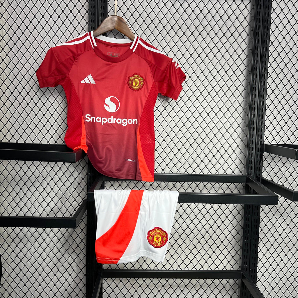 Criança | Manchester United - ManUtd 2024-25 Home Kids Kit