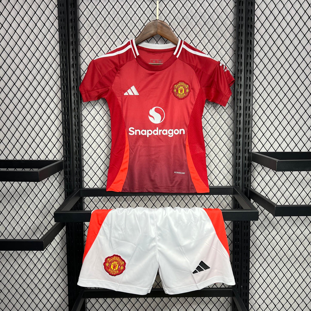 Criança | Manchester United - ManUtd 2024-25 Home Kids Kit