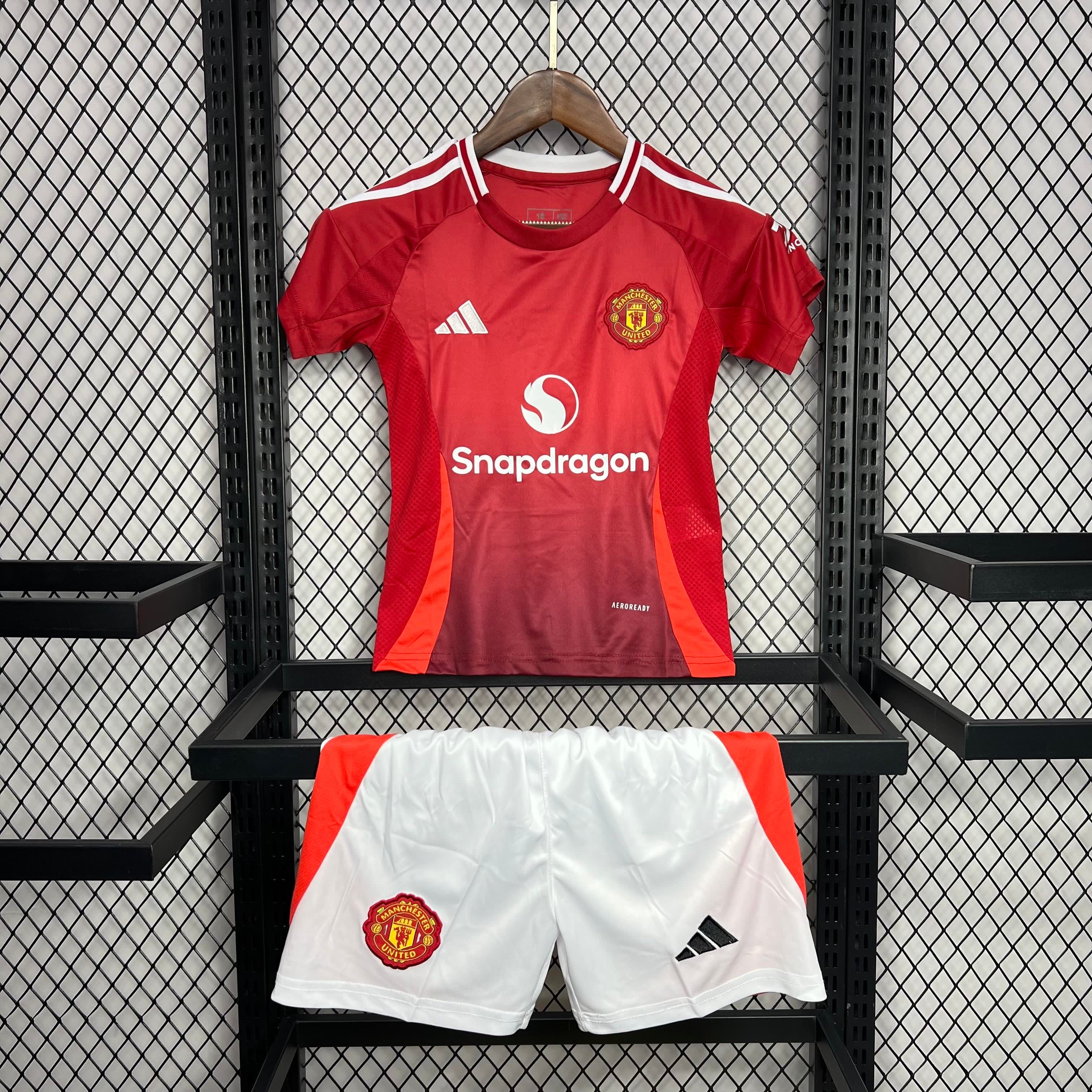 Criança | Manchester United - ManUtd 2024-25 Home Kids Kit