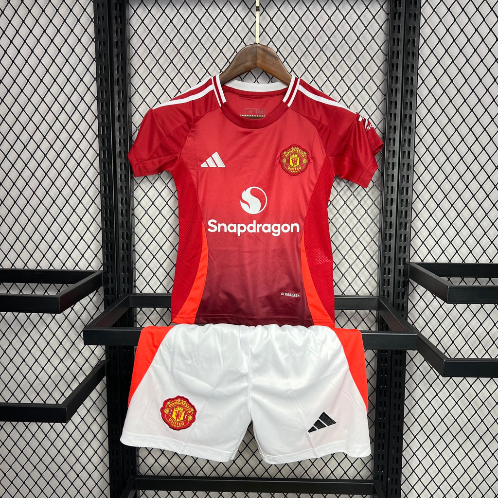Criança | Manchester United - ManUtd 2024-25 Home Kids Kit