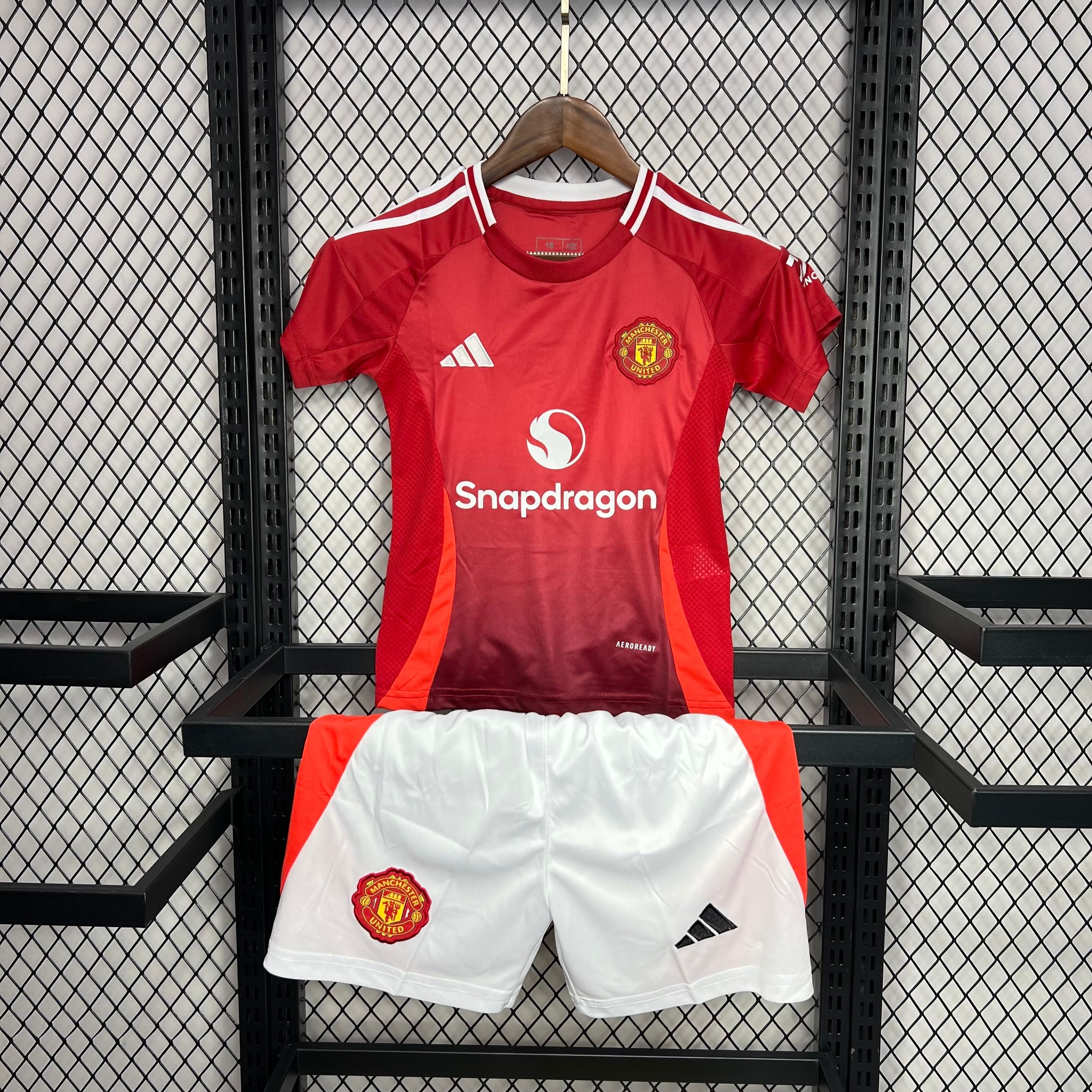 Criança | Manchester United - ManUtd 2024-25 Home Kids Kit