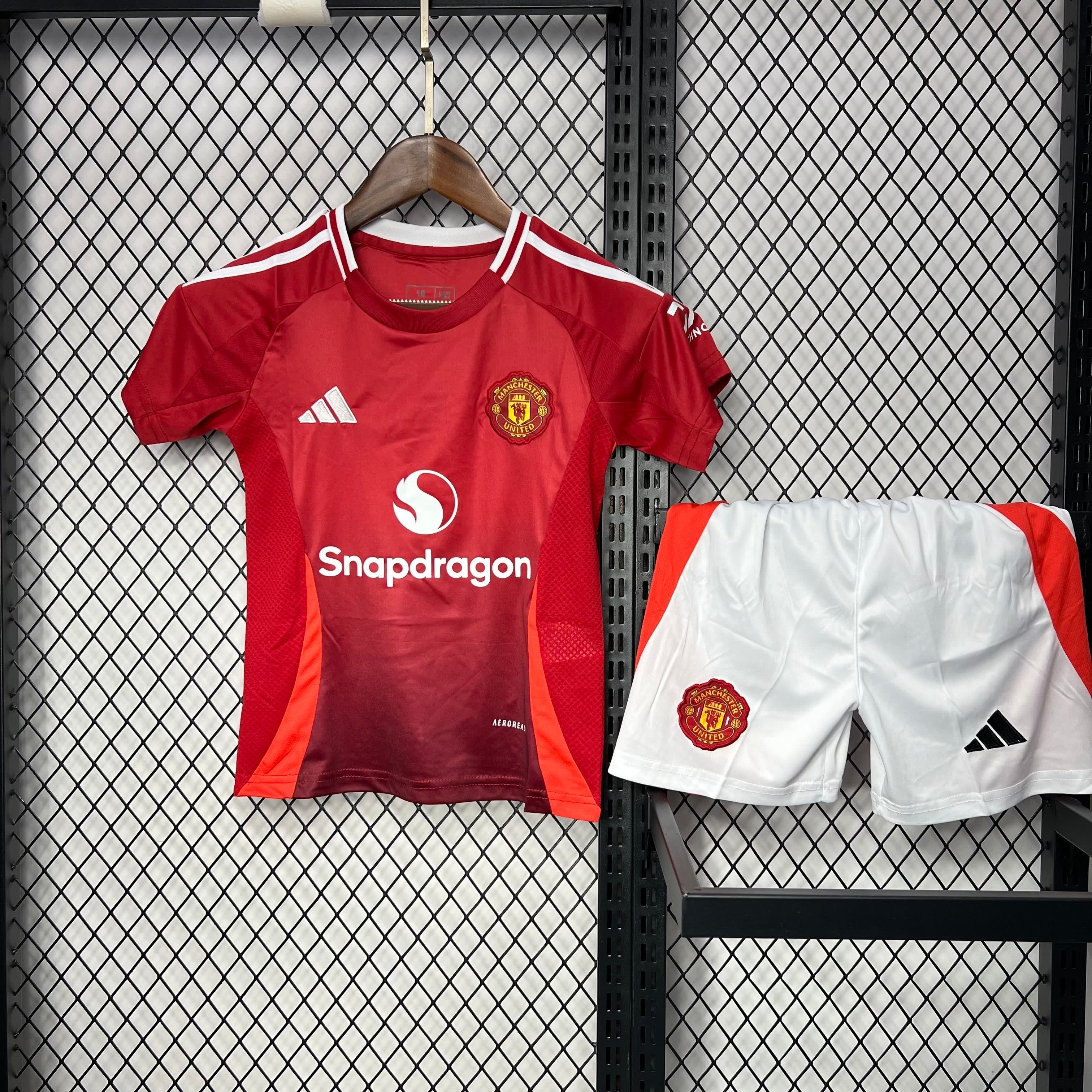 Criança | Manchester United - ManUtd 2024-25 Home Kids Kit